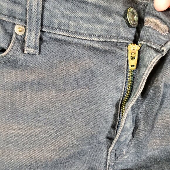 Levi's Jeans Womens mid rise skinny dark wash 'dirty' wash L32 - Picture 5 of 16
